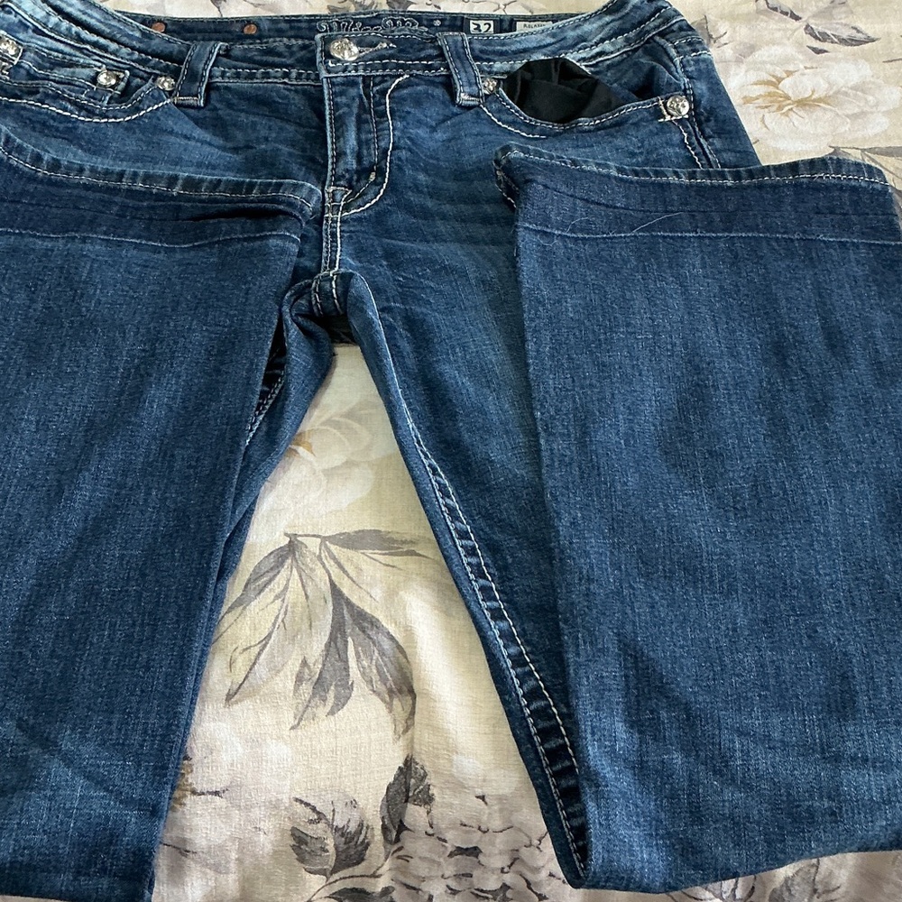 Miss Me Dark Blue Boot Cut Jeans